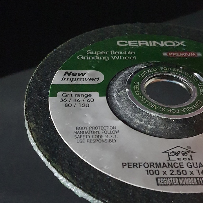 Cerinox grinding wheel 4inch G 36 B